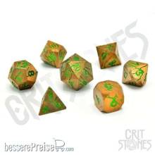Glassstaff CSDCM27GRGNGZE - Gorgon Gaze Metal RPG Dice Set