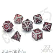 Glassstaff CSDCM32FRYFATE - Fiery Fate Metal RPG Dice Set