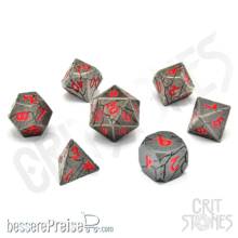 Glassstaff CSDCM38FRCTRDFTE - Fractured Fate Metal RPG Dice Set