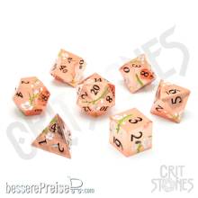 Glassstaff CSDCM52PNKBLSSM - Pink Blossom Metal RPG Dice Set