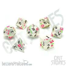 Glassstaff CSDCM53LTSBLSSM - Lotus Blossom Metal RPG Dice Set