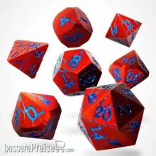 Glassstaff CSDCM61RPTRDHLL - Ruptured Hell Metal RPG Dice Set