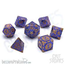 Glassstaff CSDCM73WZTCHGR - Wiztech Gears Metal RPG Dice Set