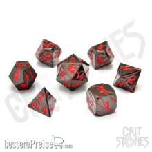 Glassstaff CSDCM75NFRNLIRN - Infernal Iron Metal RPG Dice Set