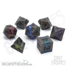 Glassstaff CSDCM77SPCTRMTRLS - Spectrum Trails Metal RPG Dice Set