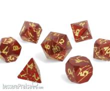 Glassstaff CSDCM87MRCRYFNG - Mercury Fang Metal RPG Dice Set