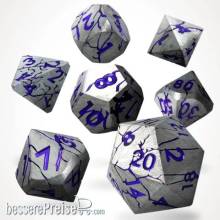 Glassstaff CSDCM98CHSNSTL - Echoes in Steel Metal RPG Dice Set