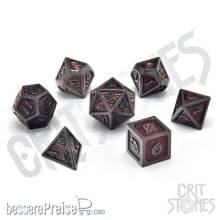 Glassstaff CSDCM9RDWRMSKN - Red Wyrmskin Metal RPG Dice Set