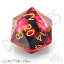 Glassstaff CSMDL1BLDIRIS - Blood Iris 33mm Floating Eye D20