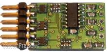 Dietz Elektronik D-DSEF8-L - DCC und SUSI Funktionsdecoder mit 8 Ausgängen, Ausführung mit Lötpads