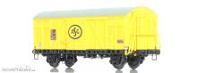 Dekas DK-872324 - Güterwagen ASG Gs, 21 RIV 74 SJ 012 0 007-6, yellow, ca 1966-69, IV