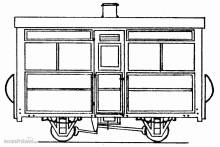 Peco DM28 - 4-Rad-Reisebus mit Einzelabteil