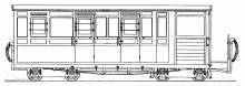 Peco DM69 - Bremswagen mit 3. Beobachtungsdrehgestell