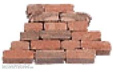 Domus Kits DO03011 - Mini Irregular Red Wall 300 Stk.