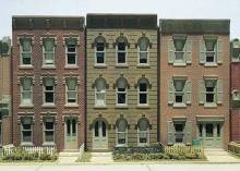 Woodland Scenics DPM11400 - Three Townhouse Flats (Frontages Only)
