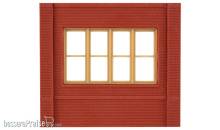 Woodland Scenics DPM30143 - Dock Level Victorian Window Wall (x4)
