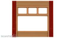 Woodland Scenics DPM30162 - Street Level 20th Century Window Wall (x4)