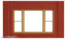 Woodland Scenics DPM30167 - Single Storey 20th Century Window Wall (x4)