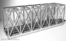 Modellbau Laffont E111 - Fachwerk-Kastenbrücke 1-gleisig graphitgrau Spur 1