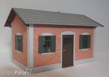 Modellbau Laffont E1601 - Nebengebäude mit Ziegelfassade