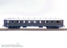 Exact-Train EX10021 - Reisezugwagen NS AB7542 oliv grün, silbernes Dach. Hohes Klassenbord