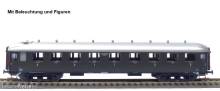 Exact-Train EX10040 - Reisezugwagen NS AB7522 oliv grün, silbernes Dach mit Beleuchtung und Figuren