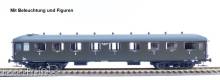 Exact-Train EX10041 - Reisezugwagen NS AB7544 oliv grün, graues Dach mit Beleuchtung und Figuren