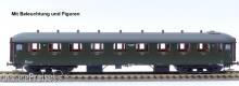 Exact-Train EX10043 - Reisezugwagen NS C7155 grün, graues Dach Epoche III (fünfziger Jahre) mit Beleuchtung und Figuren