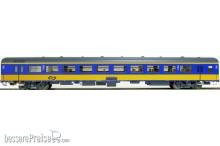 Exact-Train EX11041 - NS ICR (Originalversion) für den Innenlandseinsatz Reisezugwagen B (Farbe Gelb / Blau) Epoche IV (Exklusiv für special Bentink Modelspoor und Huider Modeltreinen)