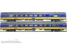 Exact-Train EX11060 - Reisezugwagen 2-er Set NS ICR (Originalversion), EP. IV