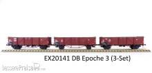 Exact-Train EX20141 - DB Klagenfurt Omm34 (Blechtür) (A), DB Duisburg Omm37 Leitwagen (Blechtür) (B), DB Duisburg Omm37 (EUROP) (Blechtür) (C)