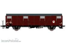 Exact-Train EX20255 - NS HBS Dunkel Aluminium Luftklappen mit Heinz Plakat Bremserbühne und Aufschrift ´Elst´ Epoche III