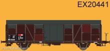 Exact-Train EX20441 - SBB Gbs Güterwagen mit Farbflächen, kleinem SBB Emblem, glattem Dach und Türen Epoche VI