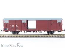 Exact-Train EX20478 - DR Güterwagen Glmms 21 MC RIV 50 DR 150 0137-7, 7 Sicken, Tür ohne Verstärkung, Epoche Iva (Zu öffnenden Türen)