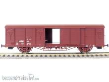 Exact-Train EX20485 - DR Güterwagen Gbs [1500] 21 RIV 50 DR 150 0131-0, 7 Sicken, Tür mit Verstärkung, Epoche Ivc (Zu öffnenden Türen)