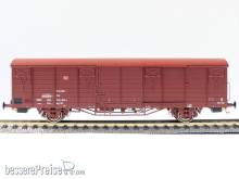 Exact-Train EX20487 - DB Güterwagen Gbs258 01 RIV-EUROP 80 DB 152 5 033-7, 7 Sicken, Tür mit Verstärkung, Epoche VI (Zu öffnenden Türen)