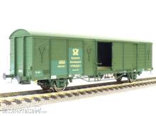 Exact-Train EX20489 - DB Güterwagen Gbs Post 50 50 00-10 450-3, 7 Sicken, Tür mit Verstärkung, Epoche V (Zu öffnenden Türen)