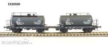 Exact-Train EX20500 - DRG 2er Set 24m3 Einheitsbauart Leichtbau-Kesselwagen Kriegsmarinewerft Wilhelmshaven
