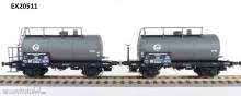 Exact-Train EX20511 - DB 2er Set 24m3 Einheitsbauart Leichtbau-Kesselwagen EVA