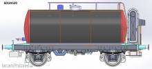 Exact-Train EX20520 - NS 24m3 Einheitsbauart Leichtbau-Kesselwagen Schwarz