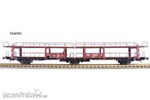 Exact-Train EX20553 - NS Lacs 3-achsiger Autotransportwagen Beschriftung N.V. HOLLANDSCHE STOOMBOOT MIJ Amsterdam, (ohne Federpuffer)
