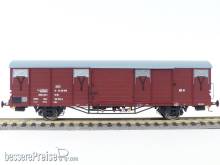 Exact-Train EX20706 - DR Güterwagen Gb [1500] 01MC RIV OPW 50 DR 150 1359-0, 7 Sicken, Tür ohne Verstärkung, Epoche Ivb (Zu öffnenden Türen)