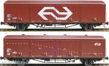 Exact-Train EX20823 - 2-er Set NS Hbis Nr. 01 EUROP 84 NS 225 4 244-1, 3 Sicken, braun, gross NS Logo, Aufschrift ´Hamburg Altona´ und NS Hbis Nr. 01 EUROP 84 NS 225 4 153-4