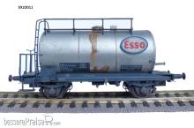 Exact-Train EX22011 - DR-Zone 30m3 Uedinger Kesselwagen ESSO Weiss 528 522 Epoche IIIa (Verschmutzt)