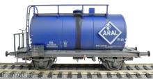 Exact-Train EX22051 - DB 30m3 Uedinger Kesselwagen Blau ARAL Nr.503 189 Epoche III (Verschmutzt)