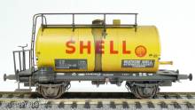 Exact-Train EX22057 - DB 30m3 Uedinger Kesselwagen Gelb Shell Epoche IV (Verschmutzt)