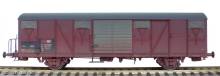 Exact-Train EX22067 - SBB Gbs Güterwagen EUROP mit kleinem SBB Emblem, glattem Dach und Türen mit Sicken Epoche V (Verschmutzt)
