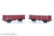 Exact-Train EX23951 - 2er-Set SNCF TOW 669765 EUROP mit SKF Lager und Diskus Räder und TOW 669796 EUROP OCEM Lager und Leonard Speichenrädern Ep III