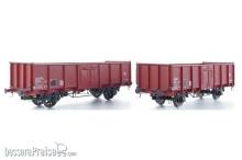 Exact-Train EX23952 - 2er-Set SNCF .E EUROP Nr.505 0 475-7 mit OCEM Lager und Diskus Räder und .E EUROP Nr.505 0 450-0 SKF Lager und Leonard Speichenrädern Ep IV