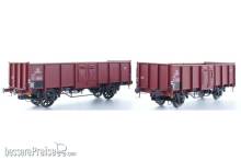 Exact-Train EX23980 - 2er-Set NMBS B 2289135 mit Diskus Räder und B 2289167 mit Speichenrädern Braun Ep III